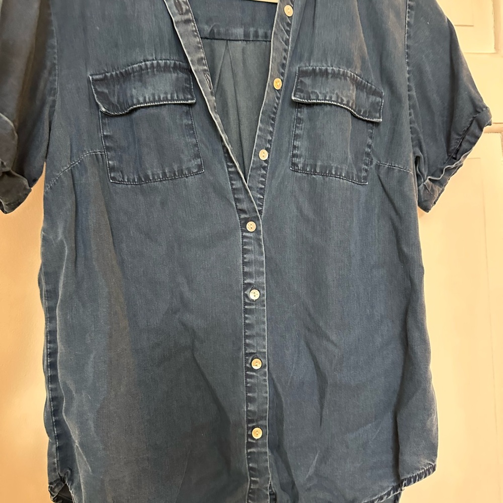 A New Day Indigo Button-Up Shirt